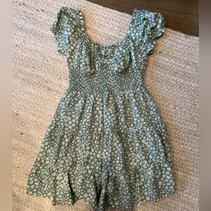 Princess Polly Green Floral Mini Dress